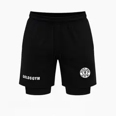 RIPPLE FT - Pantaloneta con Licra Corta GOLD´S GYM 3 Bolsillos GYM.