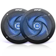 PYLE - Parlantes o Altavoces LED marinos PLMRS63BL