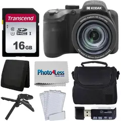 KODAK - Cámara Digital PIXPRO AZ405 + Tarjeta 16GB y Accesorios