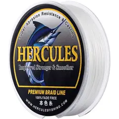 HERCULES - Línea de Pesca Trenzada HERCULES, 10-120lb, 8 Trenzas, PE
