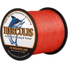 HERCULES - Línea de Pesca Trenzada 10LB-300LB, 8 Trenzas, 1000M