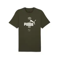 PUMA - Camisa Tshirt Marca Original Power Tee Verde Hombre