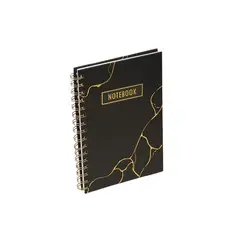 YOYOSO - CUADERNO A5 - PLANEADOR DIARIO - NEGRO & DORADO