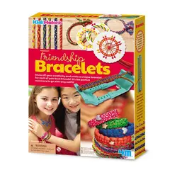 4M - KIT PARA HACER PULSERAS - BRAZALETES - MANUALIDADES NIÑAS