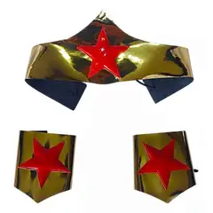 GENERICO - Set Accesorios Disfraz Mujer Maravilla Halloween Dorado
