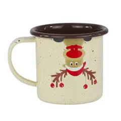 MACUIRA - Mug de Navidad en Peltre Reno Rudolph 390ml