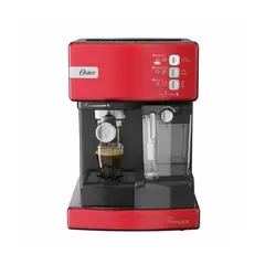 OSTER - Cafetera PrimaLatte De Espresso Cappuccino Roja BVSTEM6603R