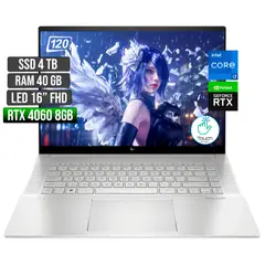 HP - ENVY INTEL CORE I7-13700H RTX 4060 8GB SSD 4TB RAM 40GB LED 16" FHD 120Hz