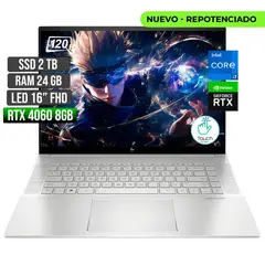 HP - ENVY INTEL CORE I7-13700H RTX 4060 8GB SSD 2TB RAM 24GB LED 16" FHD 120Hz