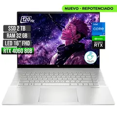 HP - Portátil Gamer Envy Intel Core i7 RTX 4060 32GB RAM 2TB SSD 16"