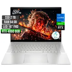 HP - ENVY INTEL CORE I7-13700H RTX 4060 8GB SSD 2TB RAM 64GB LED 16" FHD 120Hz