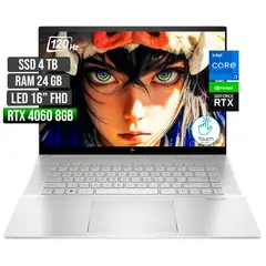 HP - Portátil Gamer Envy i7-13700H RTX 4060 24GB RAM 4TB SSD 16" FHD