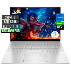HP - ENVY INTEL CORE I7-13700H RTX 4060 8GB SSD 4TB RAM 32GB LED 16" FHD 120Hz