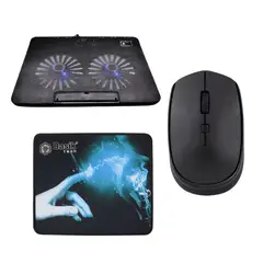 JALTECH - Combo Office: Mouse 9210 + Pad BSKPAD 80166 + Base A2 10003