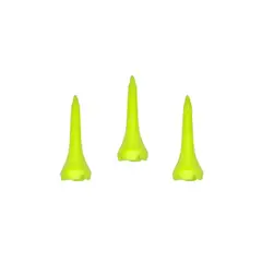 GENERICO - Tees Amarillos Platicos Cortos Tooth x 100 und.