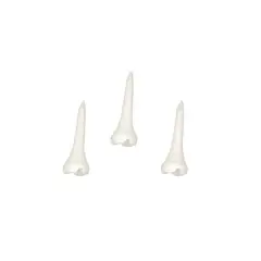 GENERICO - Tees Blancos Platicos Cortos Tooth x 100 und.