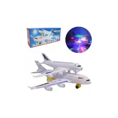 MAZUGI - Transporte Avión Juguete Luces Sonido Movimiento Niños Bebe