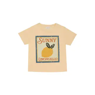 TENNIS - Camiseta manga corta amarilla para mujer