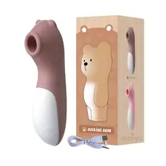 GENERICO - Vibrador Succionador De Clitoris Recargable Juguete Sexual Café