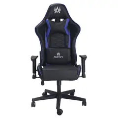 AKIVOY - Silla Gamer Nova Reclinable Giratoria Color Azul Negro