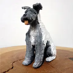 GENERICO - Perro Decorativo Schnauzer en Cartón