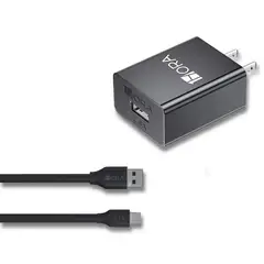 1HORA - Cargador Tipo V8 GAR124 - Color Negro