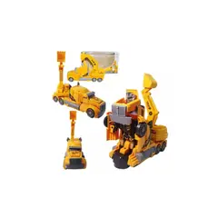 MAZUGI - Camión Constructor Tractor Transformable Robot Luces Niños