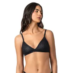 LEONISA - Bralette en encaje de textura ultrasuave