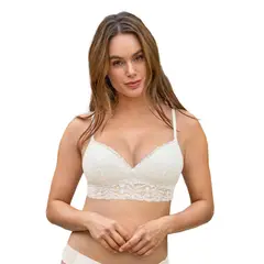 LEONISA - Brasier en encaje sin arcos