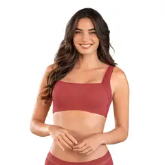 LEONISA - Brasier brastop con buen cubrimiento de sisa y espalda