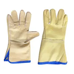 GENERICO - 12 pares Guante Soldador de 12 Cuero Vaqueta reforzado