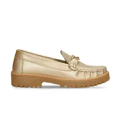 BATA - Mocasines Para Mujer Champaña Ines