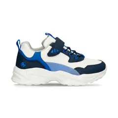 BUBBLE GUMMERS - Tenis Junior Para Niño Bubblegummers Blanco-Azul Santos