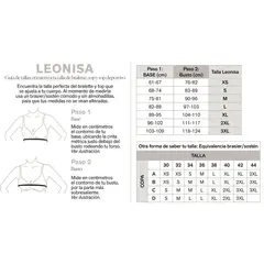 LEONISA - Brasier triangular en algodón jaspe liviano y cómodo