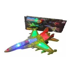 MAZUGI - Avión Militar Movimientos Música Luces Niños Juguete