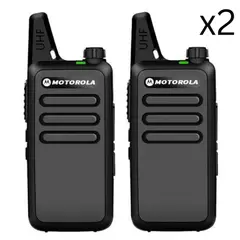 MOTOROLA - 2 Radios de Comunicación C1 Walkie Talkies Vox Compactos