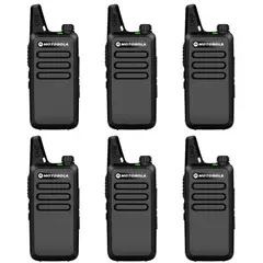 MOTOROLA - 6 Radios de Comunicación C1 Walkie Talkies Vox Compactos