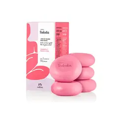NATURA - Jabón en barra frambuesa y pimienta rosa x 5 unidades