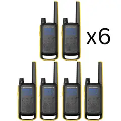 MOTOROLA - 6 Radios de Comunicación T470 Walkie Talkies Vox Originales