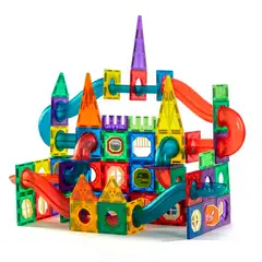 ENFANT'ASY - Juguete Construcción Imanes Bloques Fichas Magnéticas 188 Pc