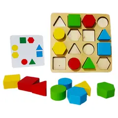 GENERICO - Juego De Figuras Velocidad Didáctico Juego De Mesa Madera