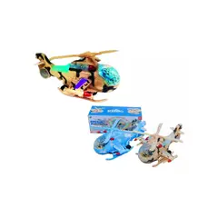 MAZUGI - Helicóptero Avion Luces Sonido Juguete Niños Regal Jy175b-1