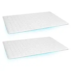 ENERGY PLUS - Set x2 Tapete de Toalla Algodón para Baño Tapete Absorción