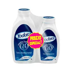 YODORA - Combo Talco Desodorante 120gm y 90 gm