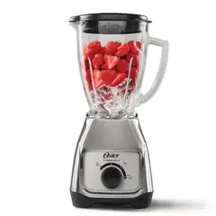 OSTER - Licuadora 2 Velocidades Niquelado 1.5 Litros 550W Plateado.