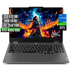 LENOVO - Portátil Gamer LOQ Intel Core i7 RTX 4060 16GB 512GB