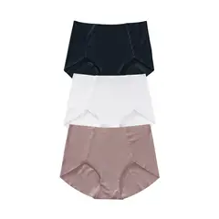 LEONISA - Paquete x 3 panties clásicos de apariencia invisible