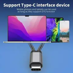GENERICO - Adaptador Usb-c Otg A Usb Y Pd Chromecast Smartphone Tablet