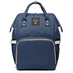 GENERICO - Pañalera Morral 3 En 1 Color Azul Cokibú Color Azul Oscuro Diseño De La Tela Oxford