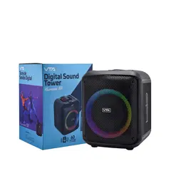 VTA - Parlante Neon 60w Digital Sound Tower Color Negro
